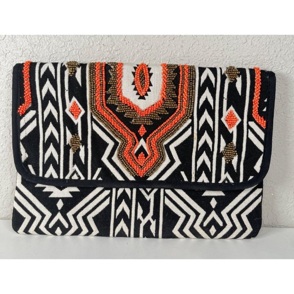 Aztec fabric purse